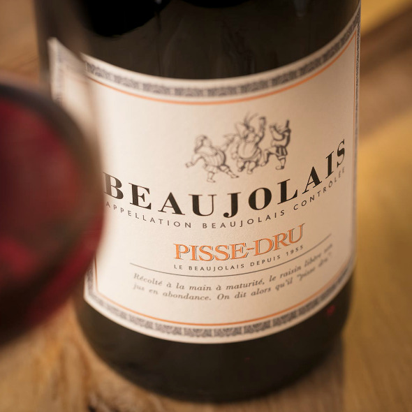 etiquette beaujolais villages pisse-dru